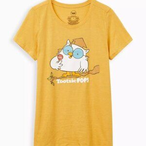 Torrid size 3 Classic Fit Crew Tee - Triblend Jersey Tootsie Roll Pop yellow